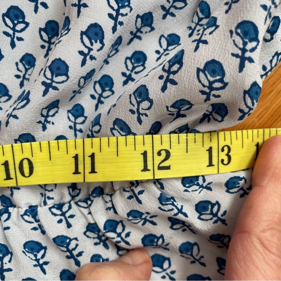 Rebecca Taylor Silk Blue and White Patterned Dress - Picture 11 of 11